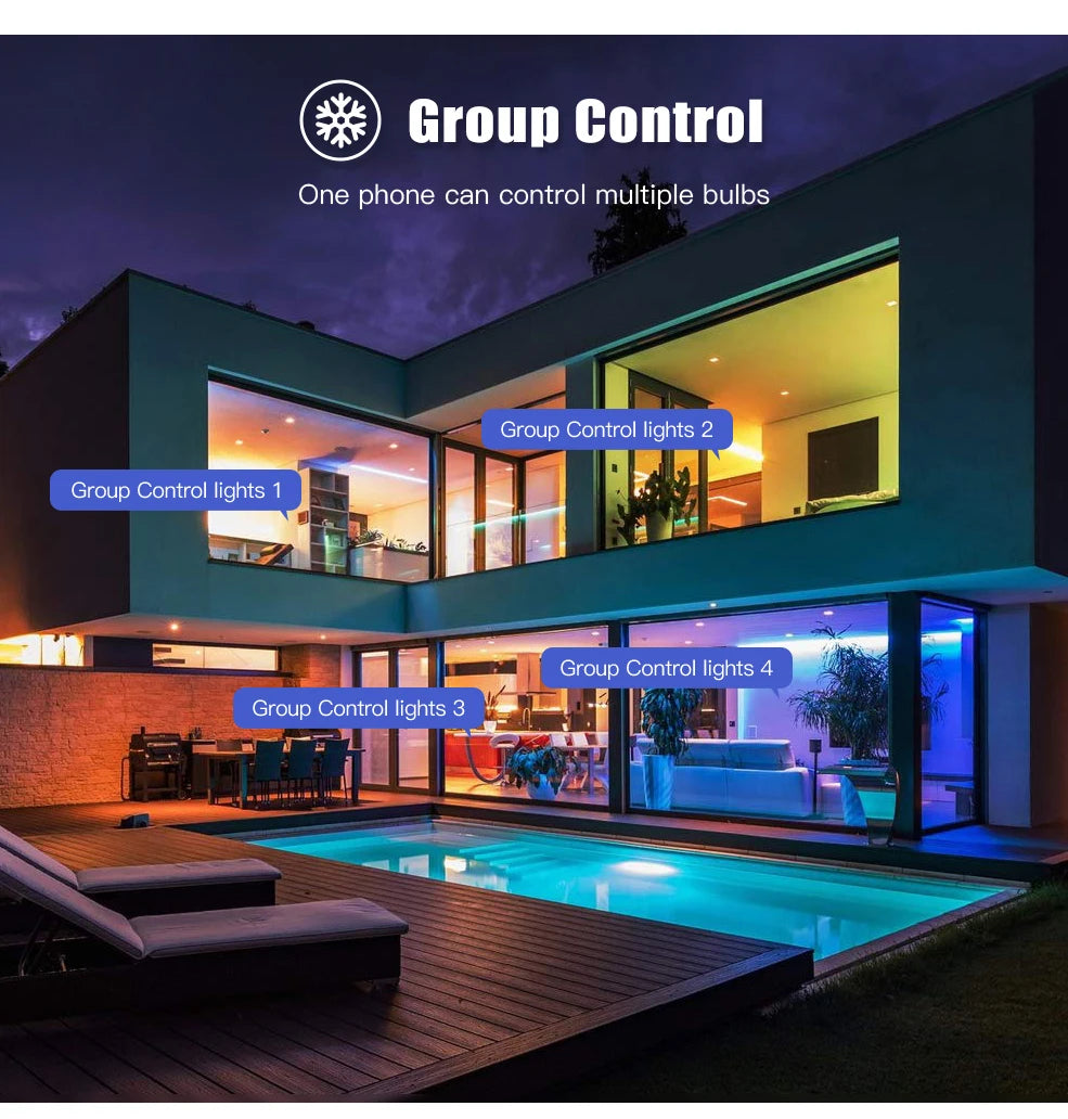 Smart WiFi Zigbee LED Glühbirne Dimmbar E27 E14 GU10 RGBCW 3000-6000K LED Kerze Lampe Für Ewelink APP Alexa Google Hause Yandex.