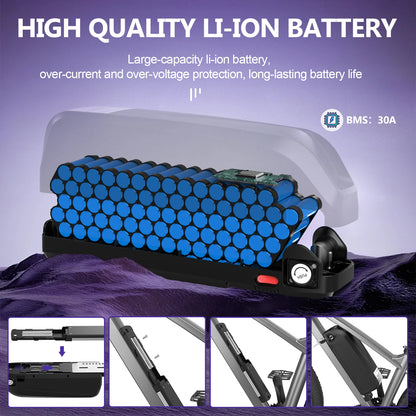 [ON SALE] Hailong Battery Electric Bicycle 21700 18650 Cells Pack 48V 36V 13Ah 52V 20Ah eBike Powerful Lithium Battery for BBS02.