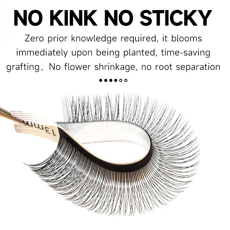 JASBLUE 2D Y Shape Eyelash Extensions Single Tip Y Premade Fans Y Lashes extensions Light Y Shape Eyelashes Lines.