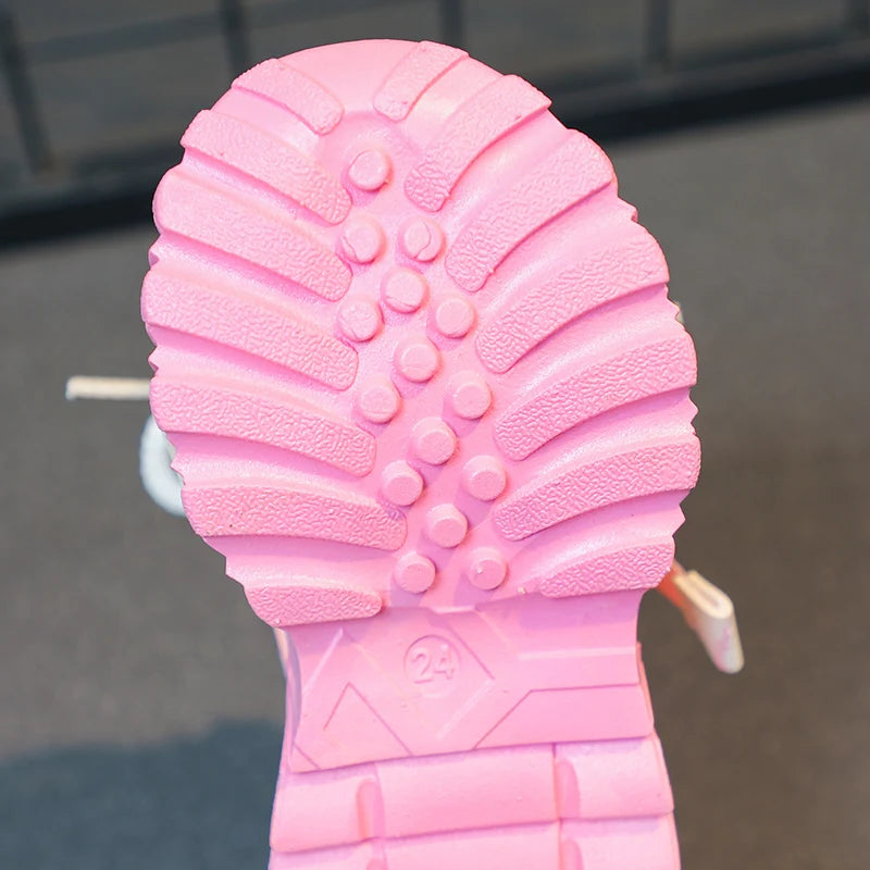 Kids Sport Chunky Shoes Mesh Breathable Casual Girls Sneakers children boy Shoes.