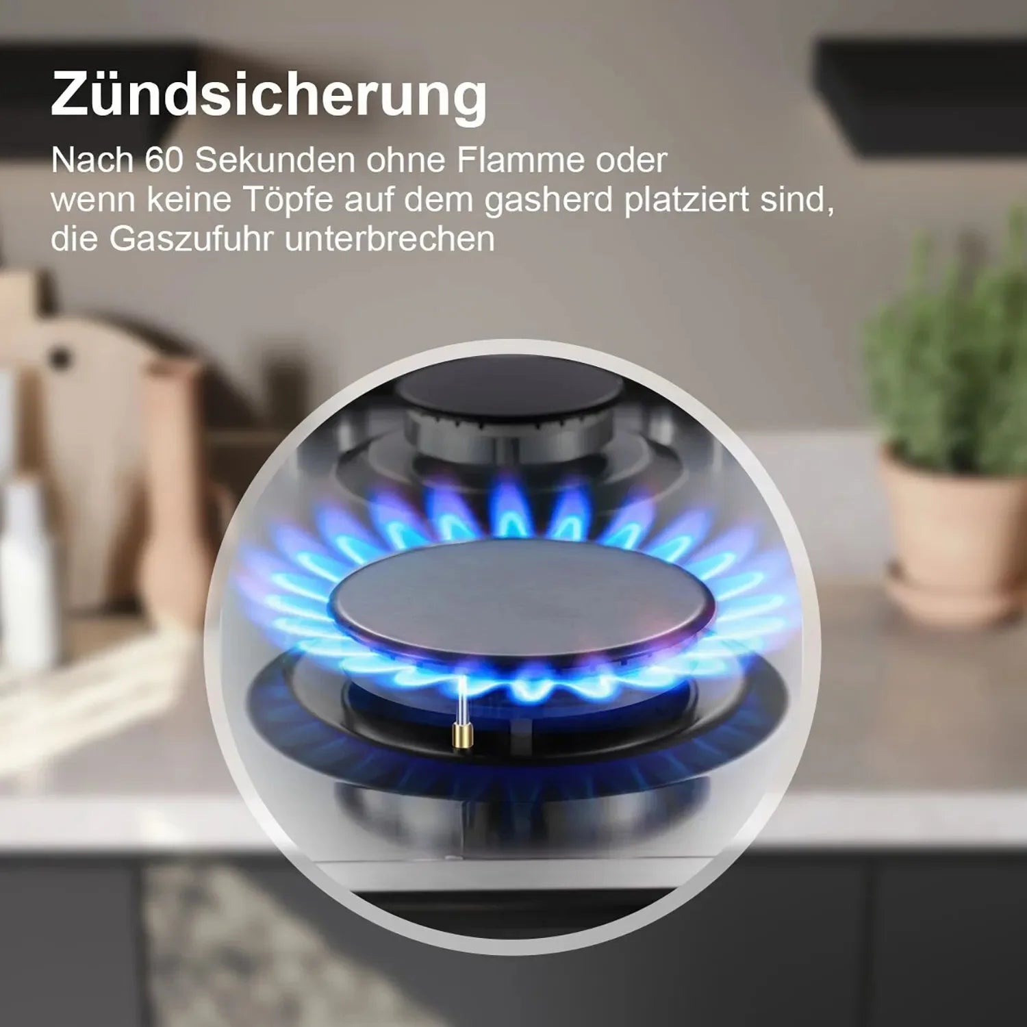 TopStrong 4 Burner Stainless Built-in Stove Natural Gas Propane Gas NG/LPG Gas Hob YYEUGCT-S04.