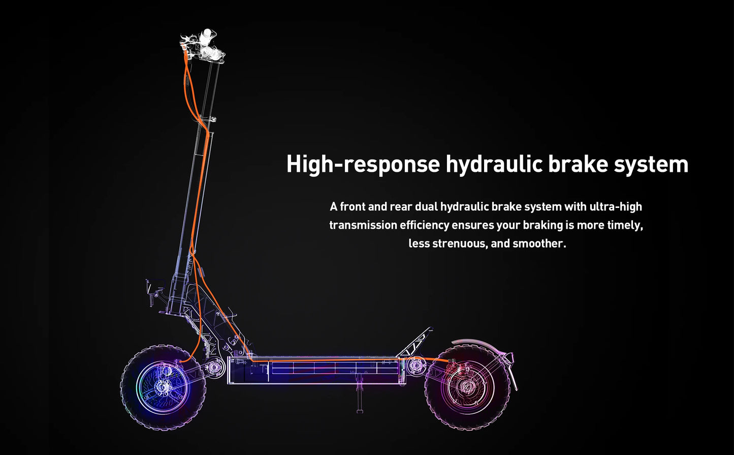 JOYOR S10-S-Z Electric Scooter 60V 18Ah Dual Motor 2000W 10 Inch Tire Adult Escooter 65km/h Max Speed 70-85km Range Black.