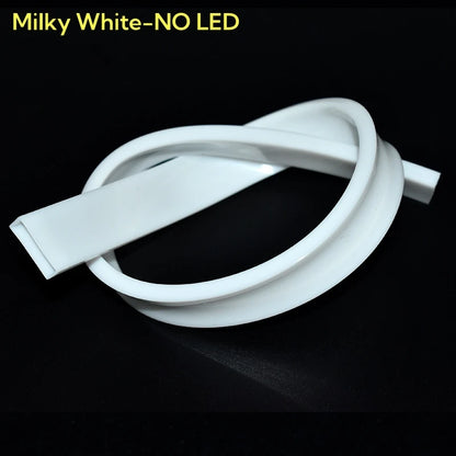 1-10m White/Transparent Neon Silicone Tube LED Rope Lamp Waterproof Diffuser Cover For 8/10/12m RGB Flexible Strip Light Channel