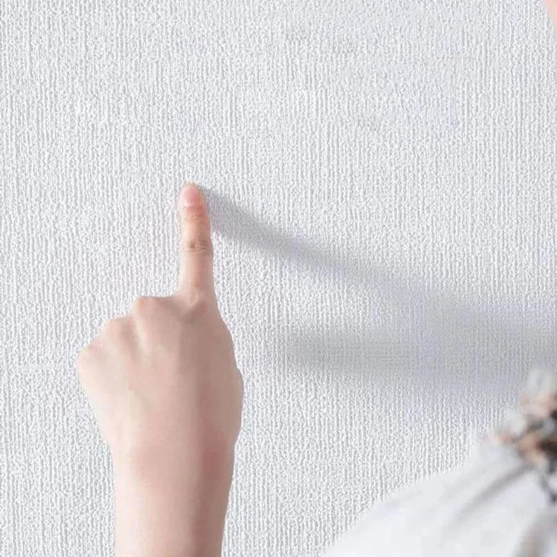 10 m 3D verdickte selbstklebende Tapete Leinen schlicht Kieselalgen Schlamm Wandaufkleber Farbe Dekor Renovierung Antikollision Home Decor