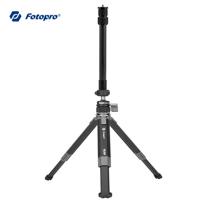 Fotopro Desktop Mini Tripod, Aluminum Alloy Compact Camera Tripod with Ball Head 1/4 Inch Screw for Phone DSLR.