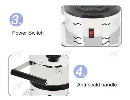 Commercial Burger Ice Cream Bread Maker 10CM Dia. Gelato Press Heating Machine Gelato Panini Press Ice Cream Sandwich Machine.