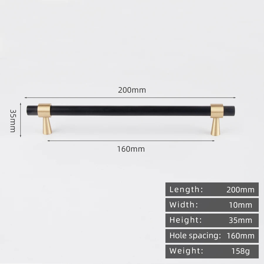 KEDLO Solid Brass Brushed Antique Brass Bronze 500mm Pull Drawer Knobs T Bar Kitchen Cabinet Handle