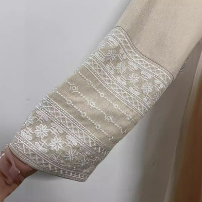 Ramadan Eid Black Open Kimono Abaya with Sashes Damen Dubai Islam Muslim Dress Kaftan Prayer Clothes Women Kebaya Robe Femme.