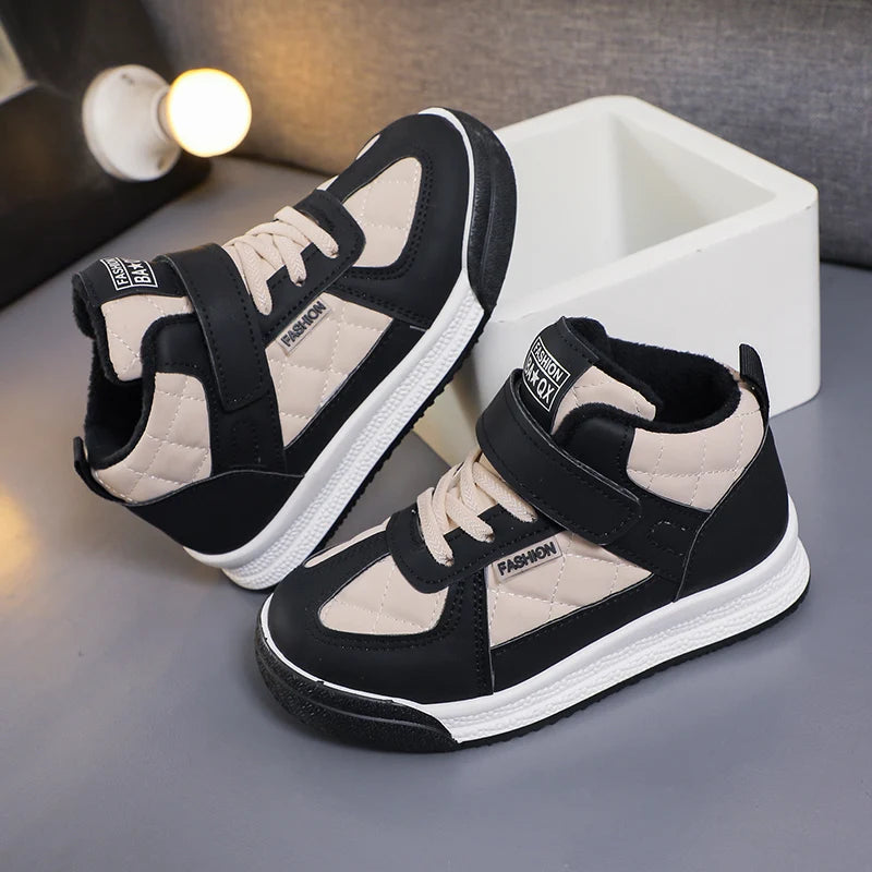 2023 Children sports Fashion shoes  winter warm walking shoes Casual sneakers for kids.