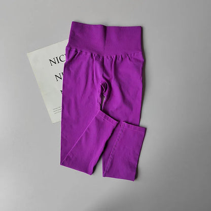 High Waist Belly-tightening Peach Buttocks Fitness Pants Unrestrained Cycling Pilates Skin-friendly High-elastic Yoga Leggings.