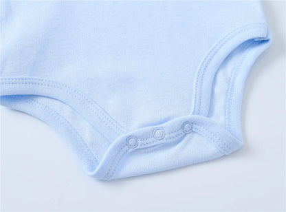 2025 solide weiße Babykleidung Kurzarm Baumwolle Baby Mädchen Jungen Body Neugeborenen Körper Bebe 0-24 Monate Säuglingsoverall