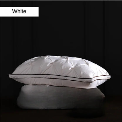 95% Goose Down Pillow White Cotton PillowCover Rectangle Bedroom Sleep 5-Star Hotel Pillow Low-Mid-high Pillows for Sleeping.