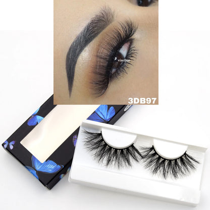 Visofree Eyelashes 3D Mink Eyelashes Long Lasting Mink Lashes Natural Dramatic Volume Eyelashes Extension False Eyelashes D08.