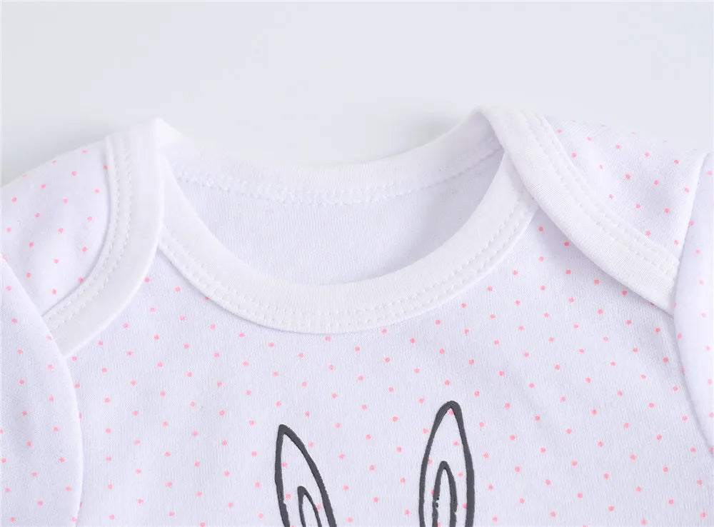Kavkas Baby Boy Girl Bodysuit ein Stück 100% Baumwolle Kurzarm Neugeborenen Kleidung Kaninchen Design Körper kleidung.