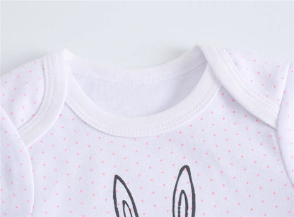 Kavkas Baby Boy Girl Bodysuit ein Stück 100% Baumwolle Kurzarm Neugeborenen Kleidung Kaninchen Design Körper kleidung.