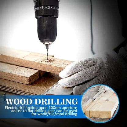 21V Akku-Schlagbohrmaschine Elektroschrauber Elektrischer Bohrhammer Mini Wireless Handbohrmaschine Lithium-Ionen-Akku Elektrowerkzeuge