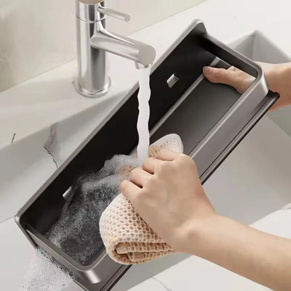 Badezimmermöbel, multifunktionales Aufbewahrungsregal für Dusche, ohne Bohren, Shampoo-Halter, Zubehör, Organizer, Regale, Zuhause