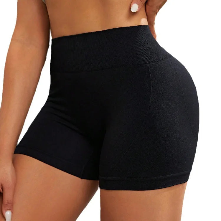 Fitness Shorts Female Tight Cycling Yoga Breathable Sports Pants High Waist.