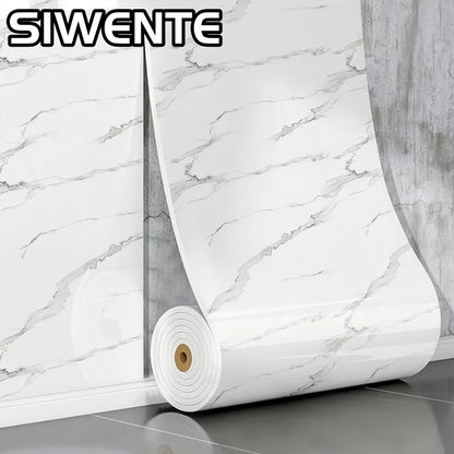 3D Wall Panels Self-Adhesive Wallpapers Marble Foam Thickened Wall Stickers for Ceiling Showers Bathrooms Living Room Decoration