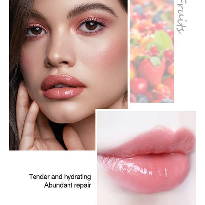 Set of Four Rolling Head Lip Oils Moisturizing Hydrating Roller Ball Lip Care Anti-Drying Transparent Lip Blam for Lip Health.