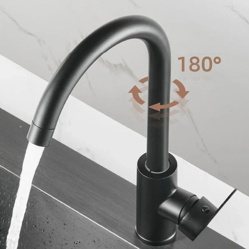 Kitchen Hot and Cold Water Faucets Household Kitchen Sink Splash Proof Sink Tap Deck Mounted Sprayer Taps