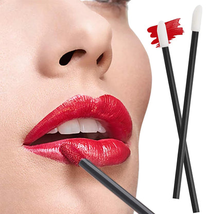 100/200pcs Lip Wands Applicators Disposable Lip Brushes Lipstick Brush Mascara Applicator Gloss Wands Eyelash Extension Tool.