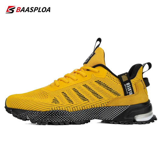 Men's Running Shoes Baasploa Male Sneakers Shoes Breathable Mesh Outdoor Grass Walking Gym Shoes For Men Plus Size 41-50.