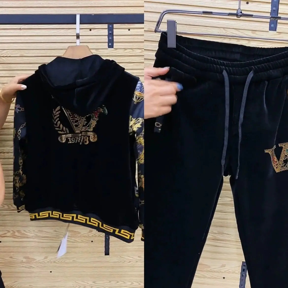 Men's autumn casual two-piece set, new coat, pants, fashionable youth suit..