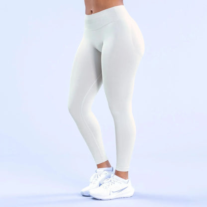 Seamless Women Solid Waist Yoga Pants Three-section Waist Sexy Hip-lifting Tight Sports Pants Fitness Exercise Yoga Pants.