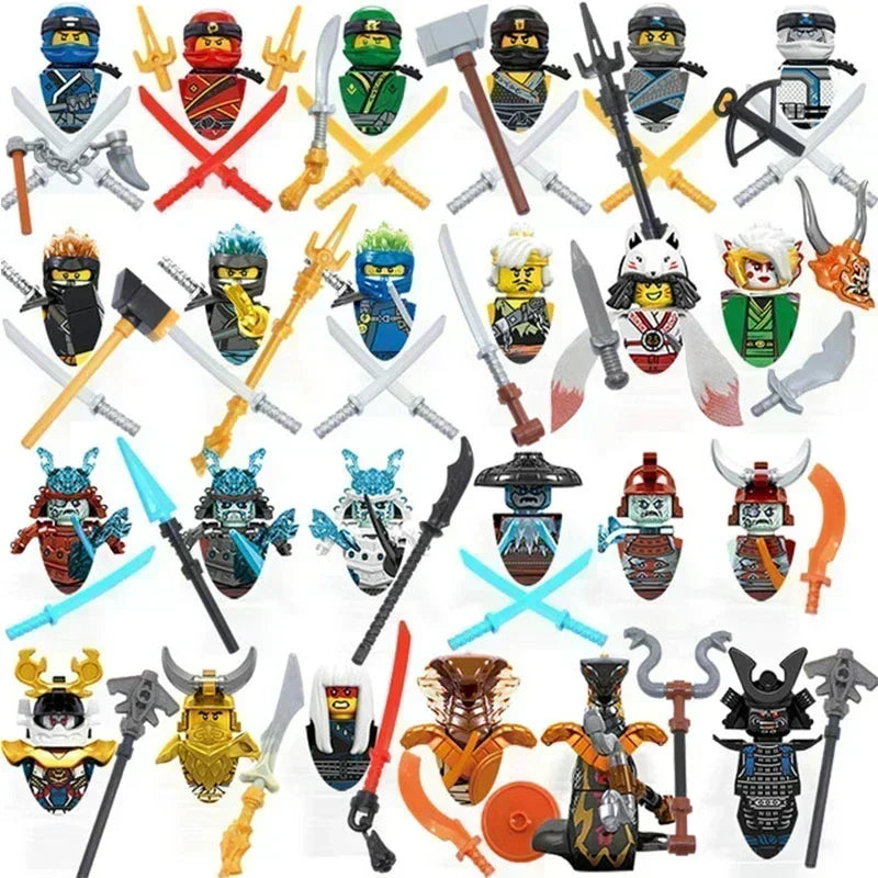 Hot Toys Anime Characters 24 Pieces Ninjago Mini Figure Building Block Toys Mini Doll Doll Figure Blocks Kids Toys Birthday Gift.