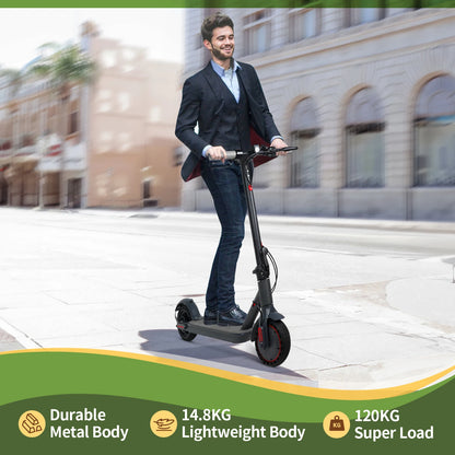 ES80/M365 X1 Electric Scooter 36V 10.5Ah 500W Motor 35KM Long Range 31KM/H 8.5Inch Solid Tires Foldable Smart APP EScooter