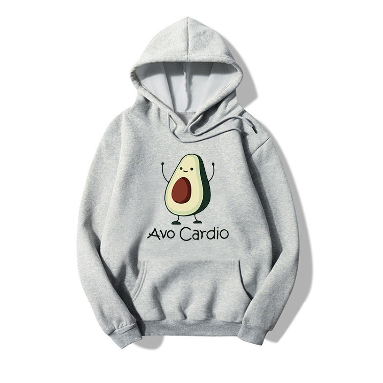 Blessyuki niedlichen Avocados Muster druck lässige Hoodies Frauen Herbst Winter neue einfache Langarm Student Sweatshirt plus Größe Top.