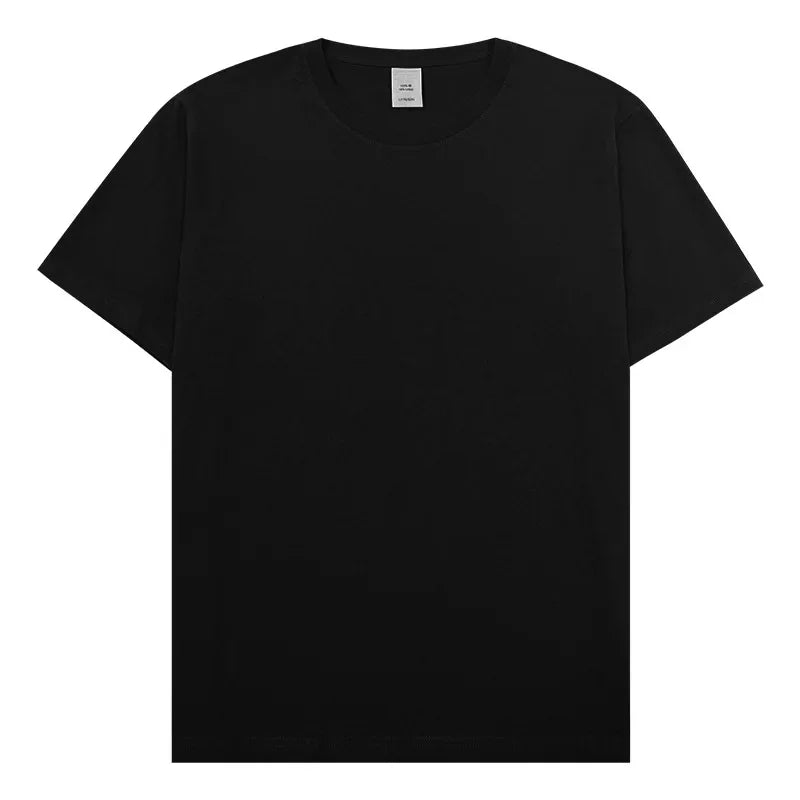 Men's T-shirt Classic V-Neck Short Sleeved Cotton Solid Button Super Soft High Quality L-4XL Casual Tshirt Design Men Tee Shirts.