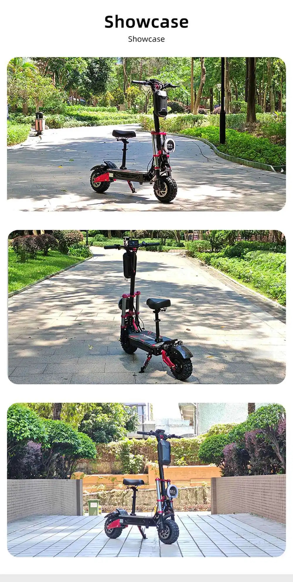 BOYUEDA S5-11 Electric Scooter, 2*3000W Motor, 60V 38AH Battery, 11-inch Tire, 85km/h Max Speed, Dual Hydraulic Disc Brakes