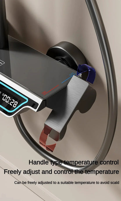 Bathroom Shower System LED Light Shower System Digital Display Shower Faucet included bathroom accessories