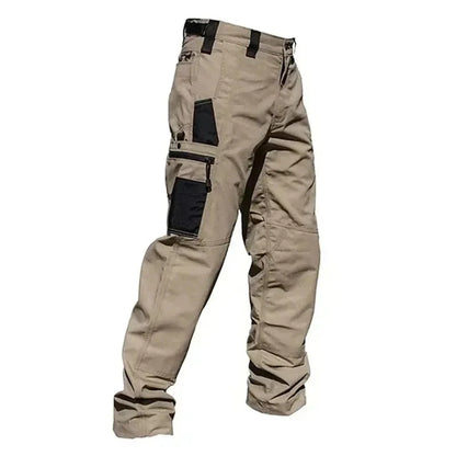 Wear Resistant Work Pant Man Multi-pocket Straight Cargo Trousers Outdoor Jogging Tactical Pants Spring Autumn Casual Trousers.