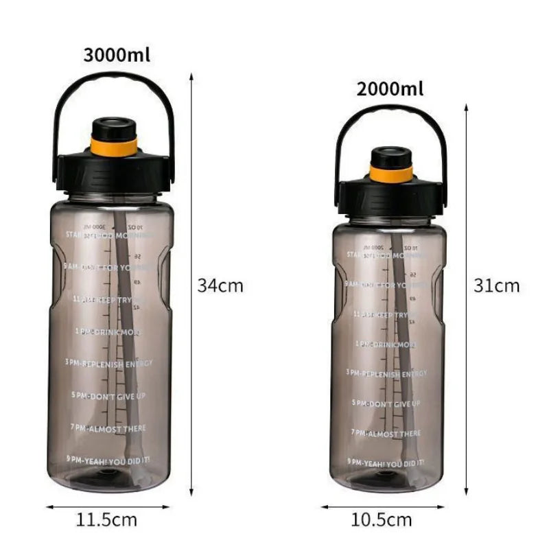 Super-large Capacity Water Cup  Student Outdoor Sports and Fitness  Shock-resistant and High-temperature Resistant Water Bottle.