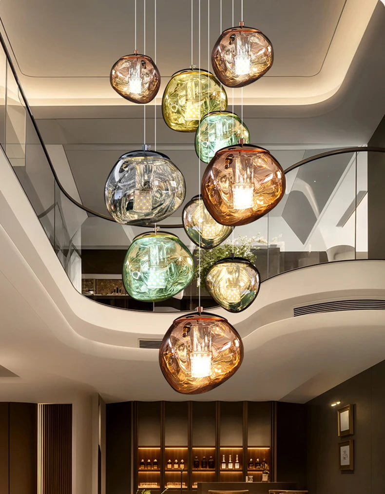 Moderne Heimdekoration, LED-Deckenleuchten für das Wohnzimmer, LED-Deckenleuchten für die Treppe, Hängelampen, Innenleuchte.