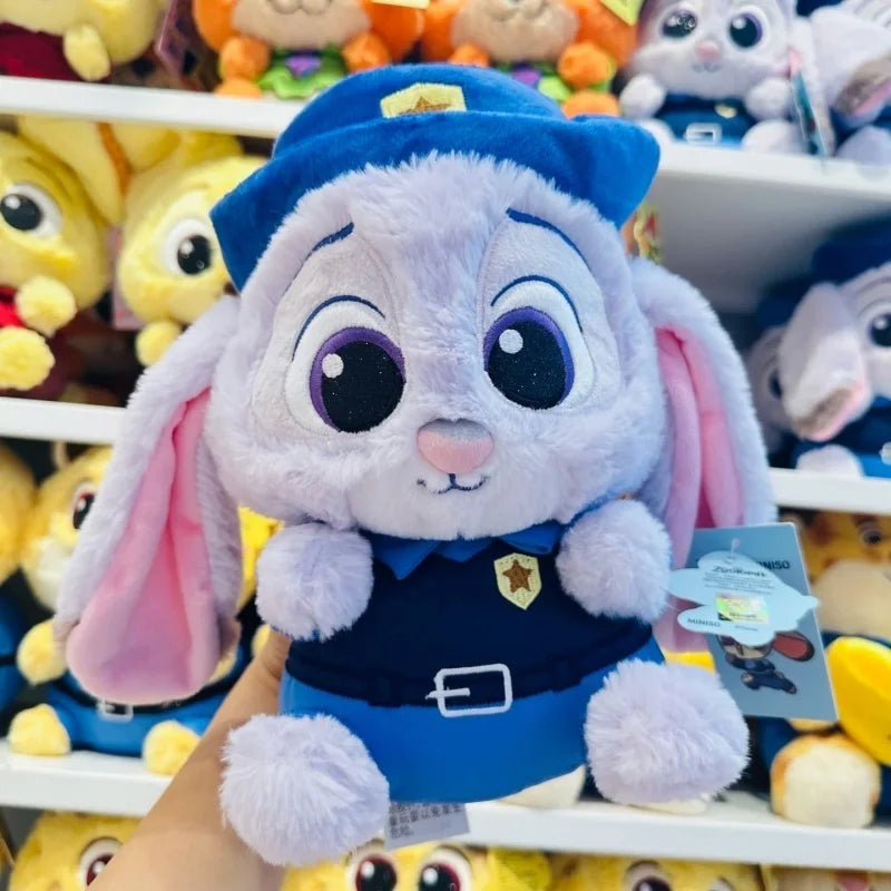 MINISO Disney Zootopia Judy Niki Changeable Sitting Posture Plush Toy Stuffed Animal Movie TV Theme Collectible Figure.