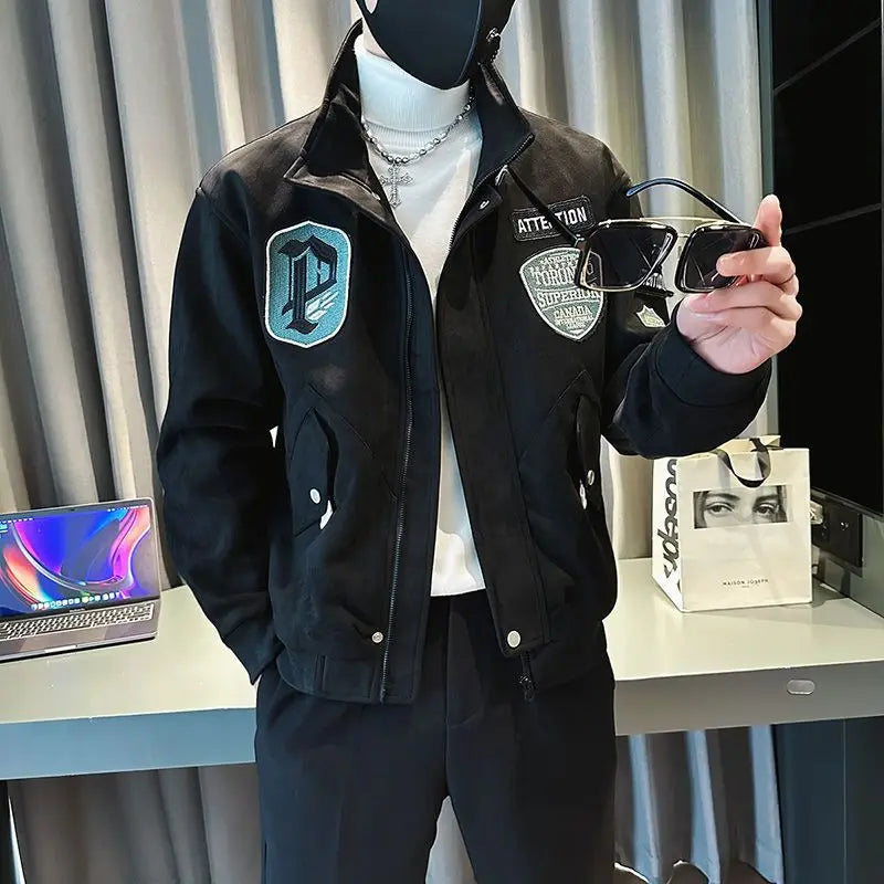 Male Bomber Jackets Stand Collar Short Korean Reviews Many Original Brands Men's Quilted Padded Coats Winter Casual Stylish Work