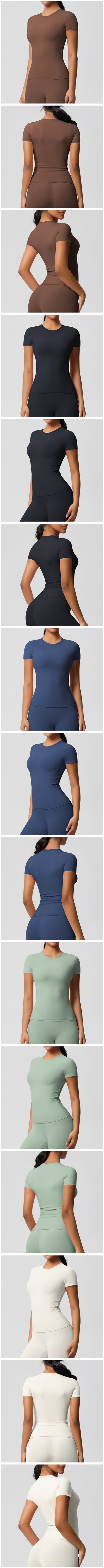 Yoga Suit Gym Sports Set Women Quick-Drying Fitness Set Female Tracksuit Running Workout Long Sleeve Sports Shirt Sportswear.