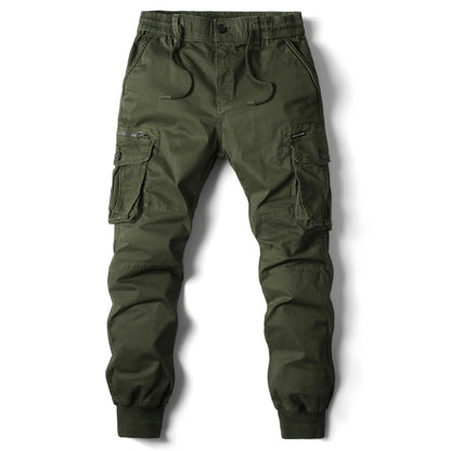 2024 New Cotton Men Cargo Pants Khaki Casual Men Tactical Joggers Cargo Multi-Pocket Fashions Black Army Trousers Work Wear.