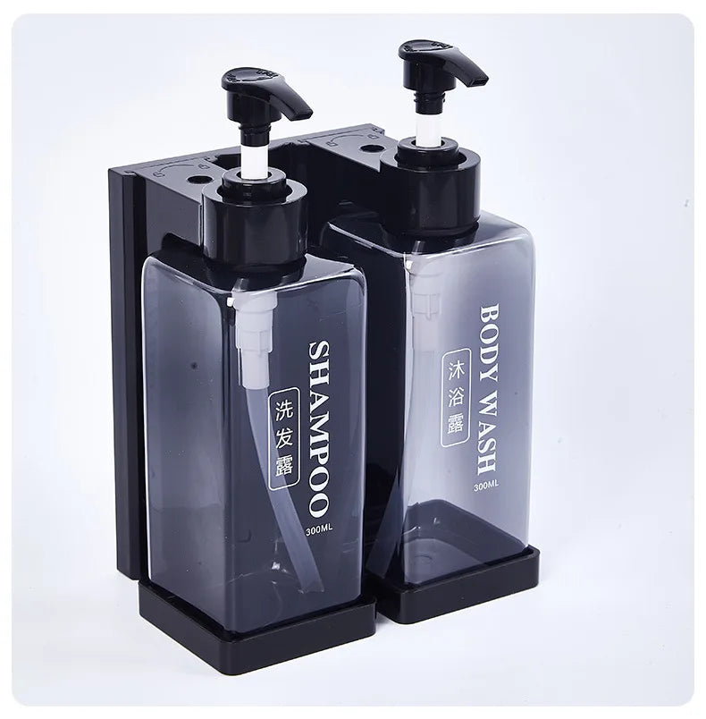 300 ml Hotel-Seifenspender zur Wandmontage, nachfüllbarer Shampoo- und Spülungsspender, für Badezimmerbedarf, Hotelparty