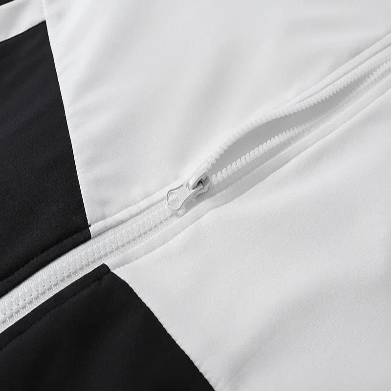 Spring and Autumn Men's Embroidered Hooded Sports and Leisure Set New Fashion Jacket and Pants 2-piece Hip Hop Sports Set.