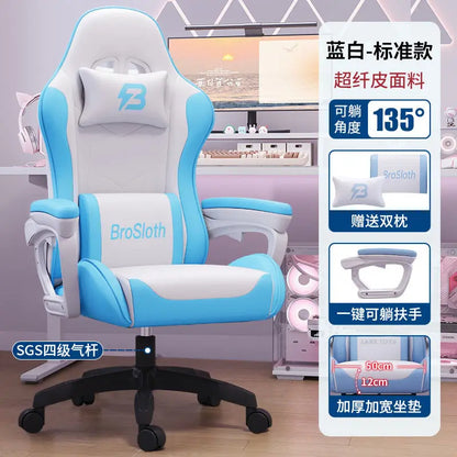 Bezaubernder Stuhl für Studenten, bequemes langes Sitzen, verstellbarer Home-Office-Gaming-Sitz