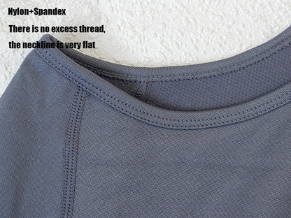 Women's Shirt Seamless Crop Top Fitness Shirts Long Sleeve Sports Top Woman Yoga Tops Activewear With Thumb Hole Sportswear.