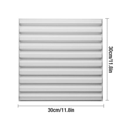12pcs 30cm 3D Wall Panel Venetian blinds mouldings Living Room Background Decal Tile Mold 3D wall sticker bathroom kitchen wall