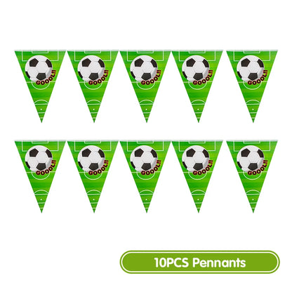 Fußball Geburtstag Dekoration Party Supplies Geschirr Luftballons Set Süßigkeiten Geschenkboxen Fußball Geburtstagsgeschenke Kinder Geburtstagsgeschenke