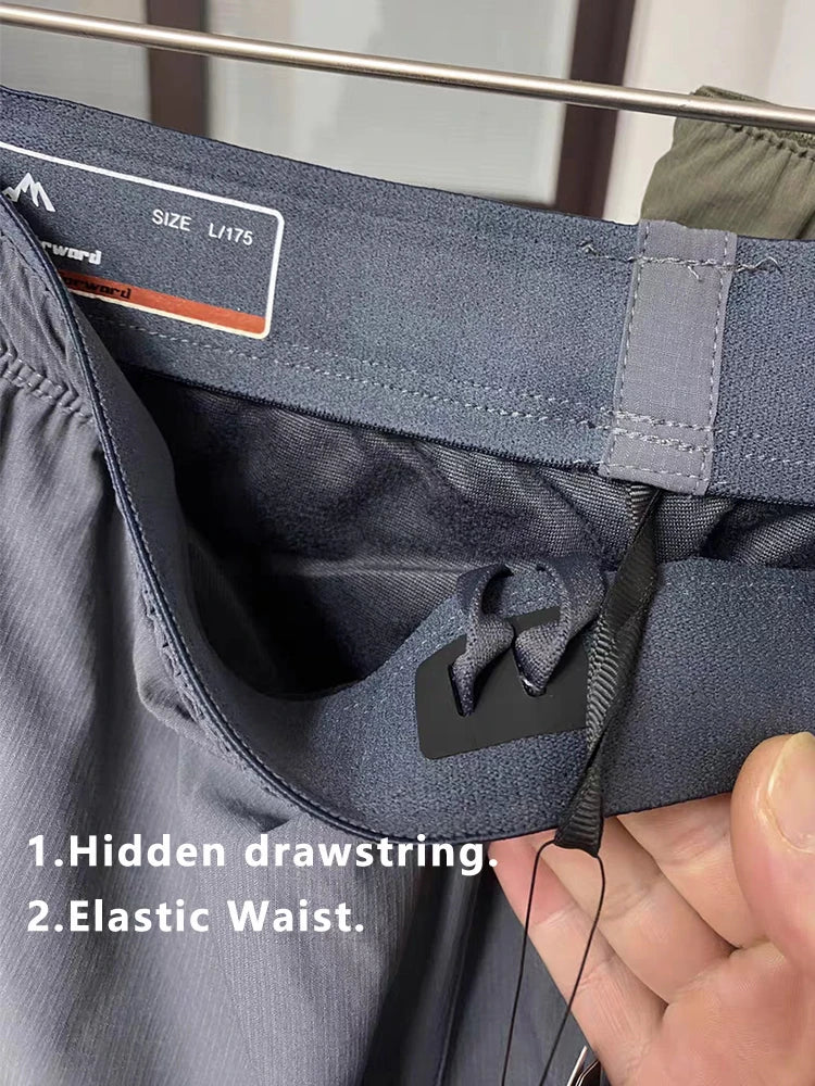 Men's Winter Padded Pants with 3 Zip Pockets 90% White Duck Down Windproof Warm Pants Snow Cold Thermal Down Trousers.