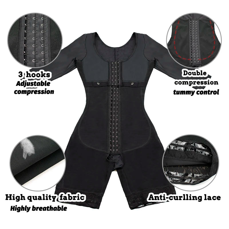 Girdles Shapewear Faja Colombianas Shaper Bodysuits Tummy Slimming Corset Full Body Reducer Postpartum Carving Bodices Sheath.
